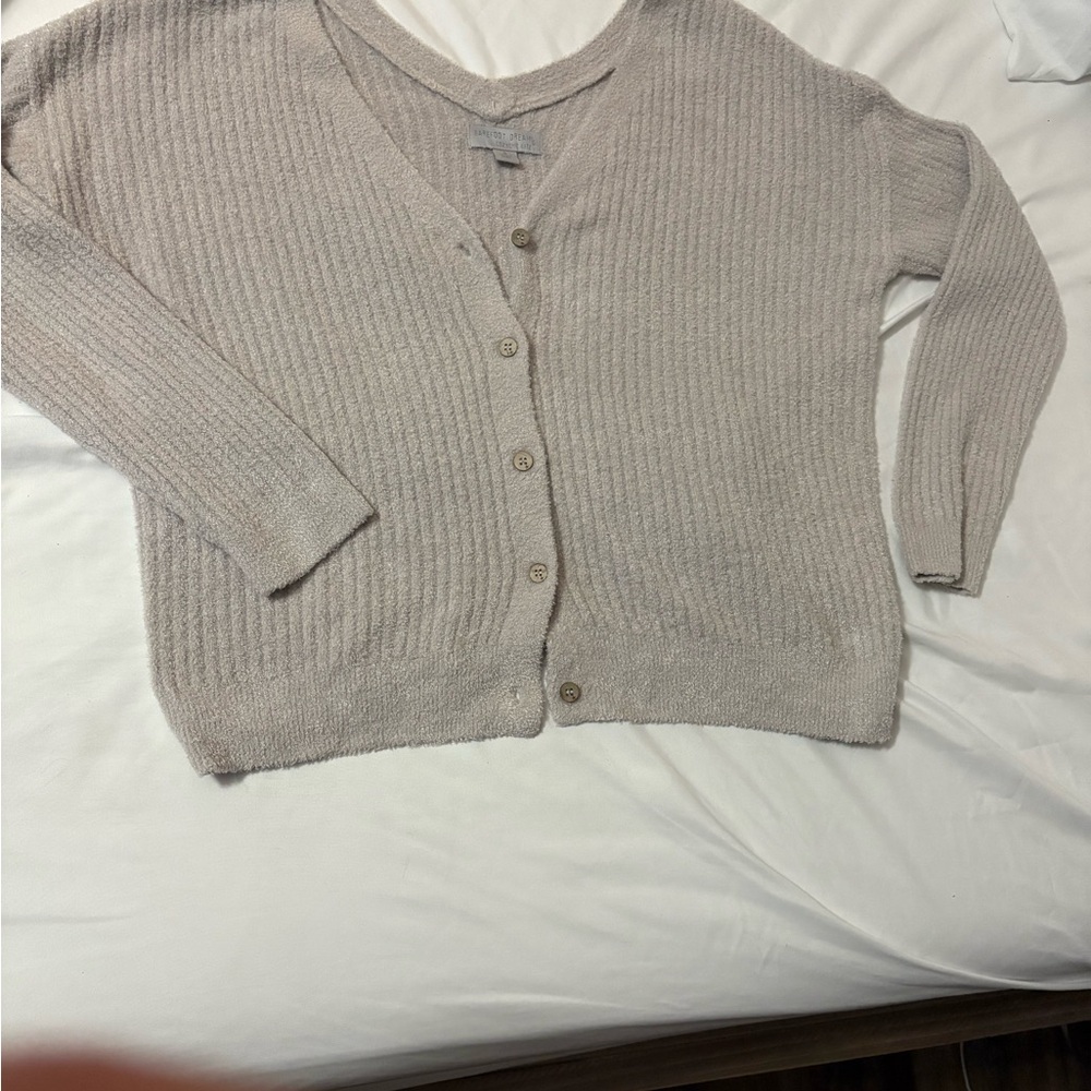 Barefoot Dreams Beige Cardigan